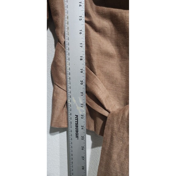 AUTRE TON PARIS Brown Belted Blazer Jacket Size 44 - Picture 6 of 9